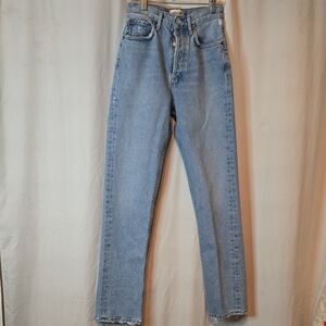 Agolde Classic Blue Denim Jeans